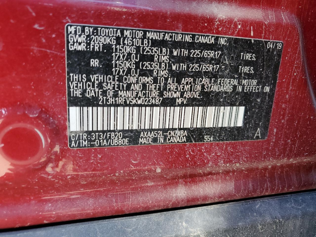 2019 TOYOTA RAV4