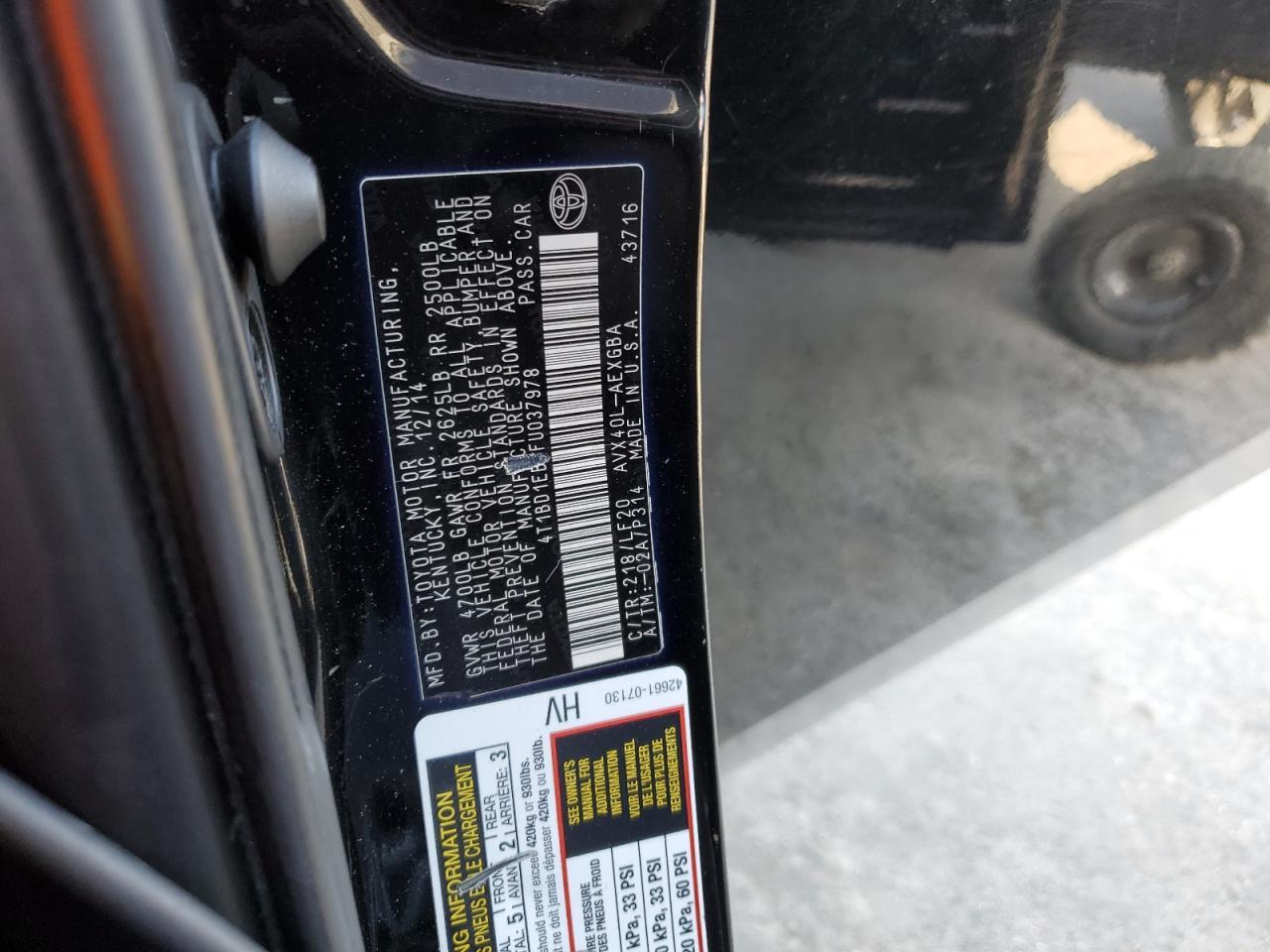 2015 TOYOTA Avalon
