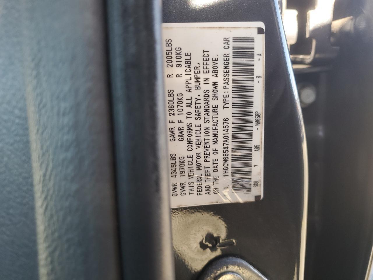 2007 HONDA ACCORD