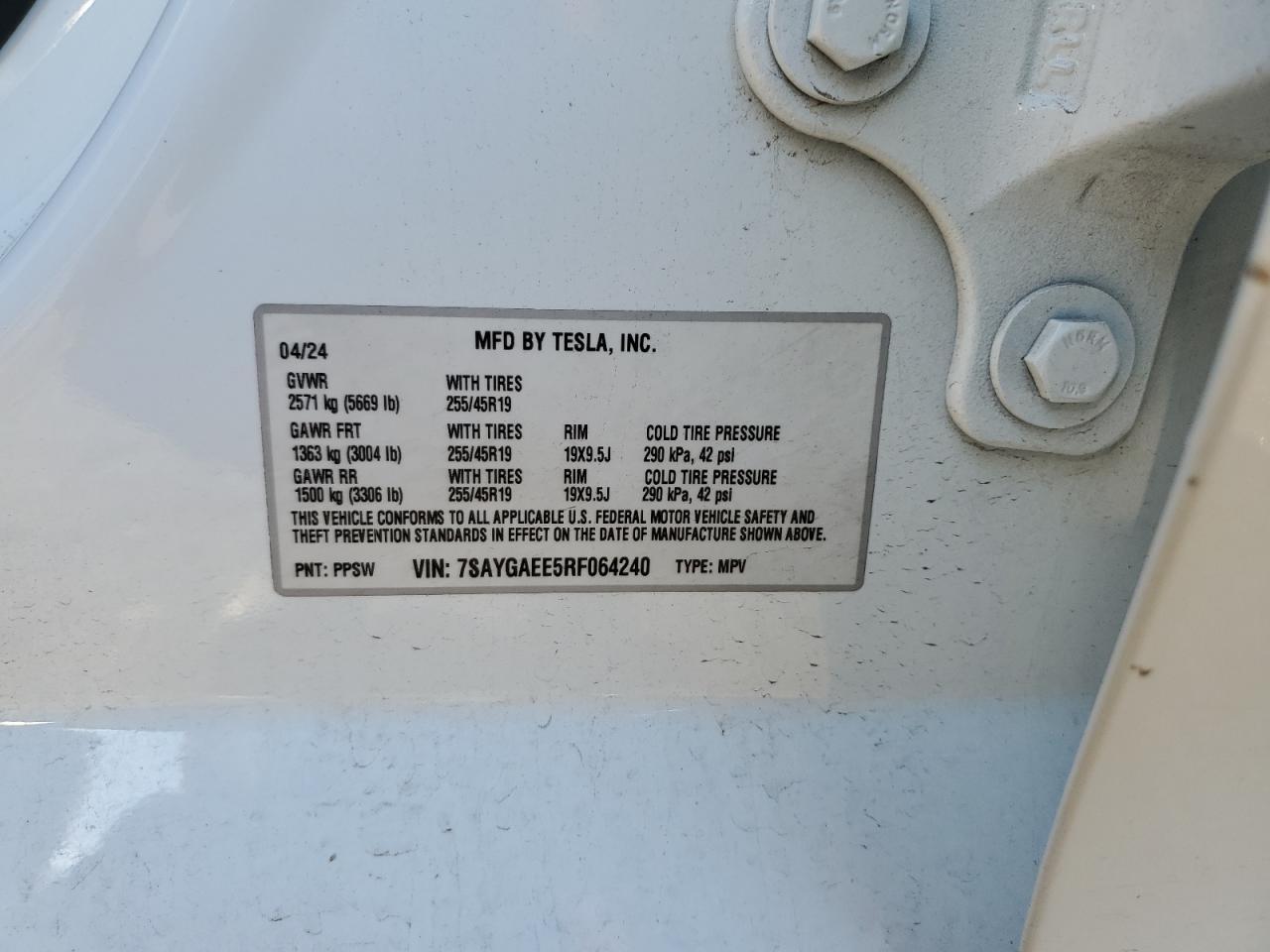 2024 TESLA MODEL Y