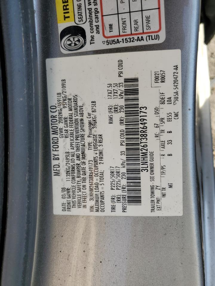 2008 LINCOLN MKZ