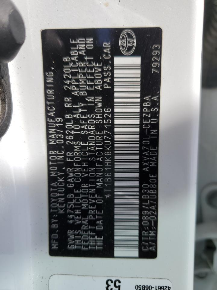 2019 TOYOTA CAMRY