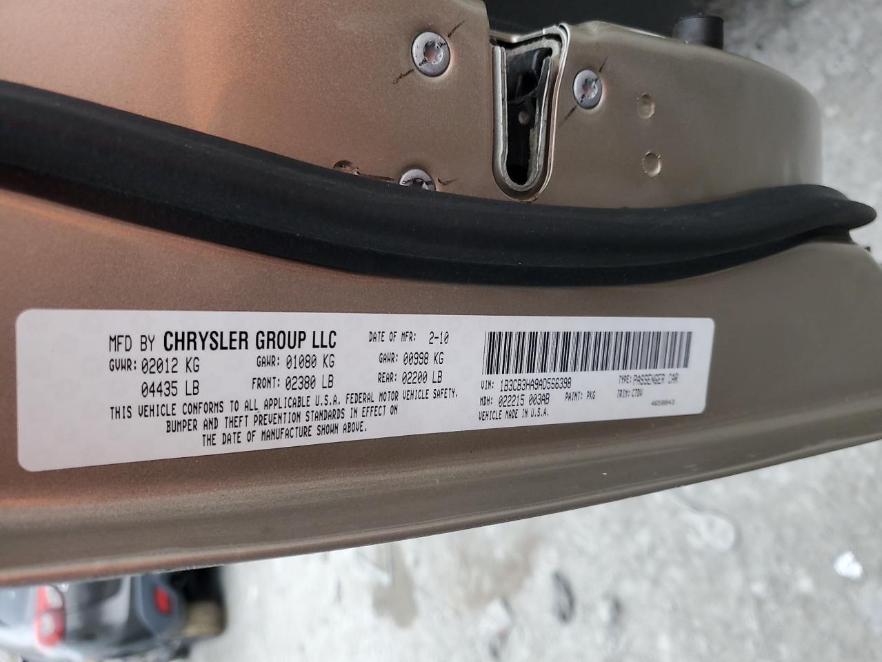 2010 DODGE Caliber