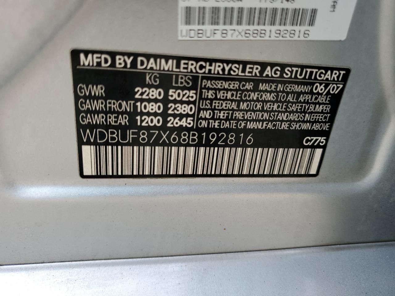 2008 MERCEDES-BENZ E-Class