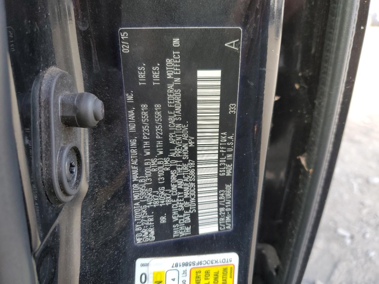 2010 TOYOTA SIENNA