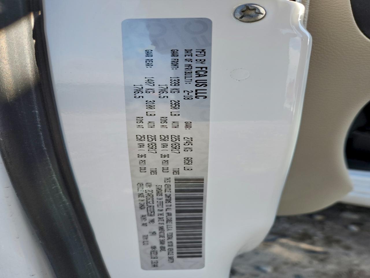 2018 DODGE GRAND CARAVAN