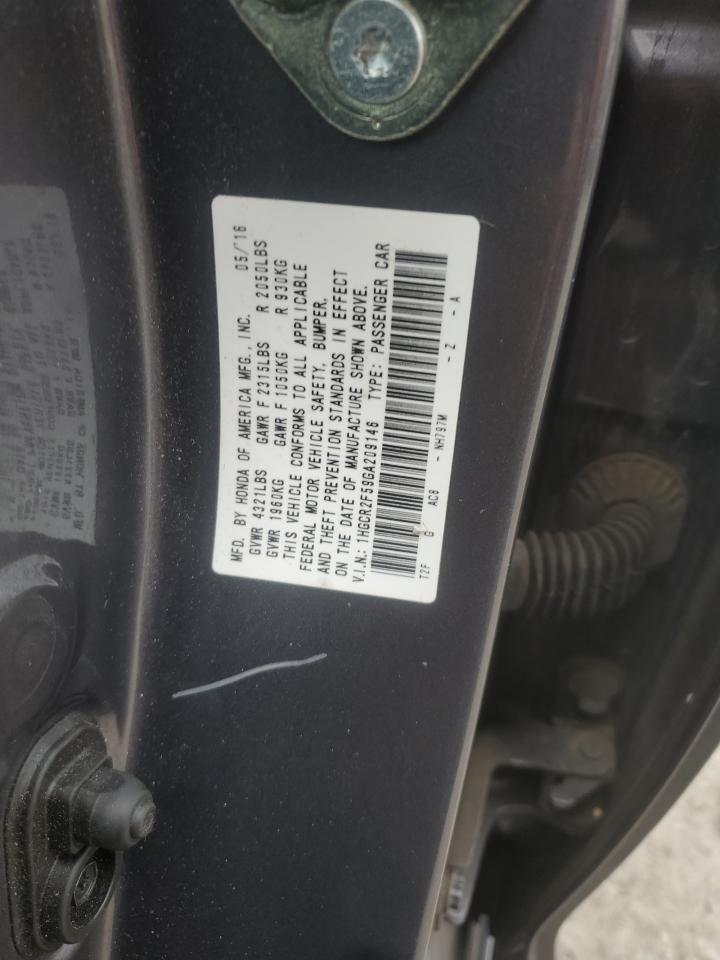 2016 HONDA ACCORD