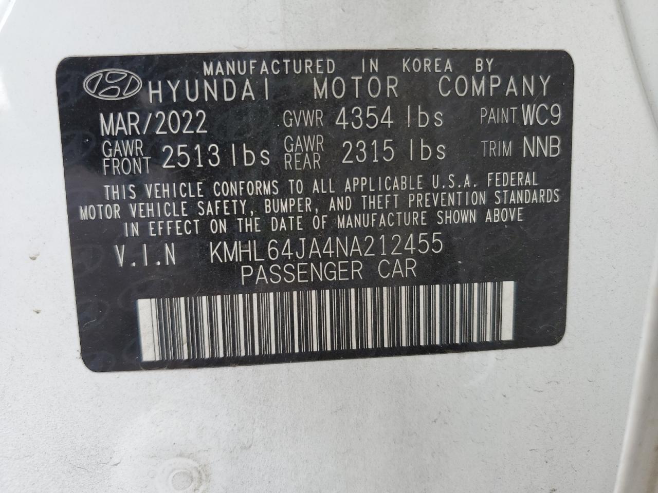 2022 HYUNDAI SONATA
