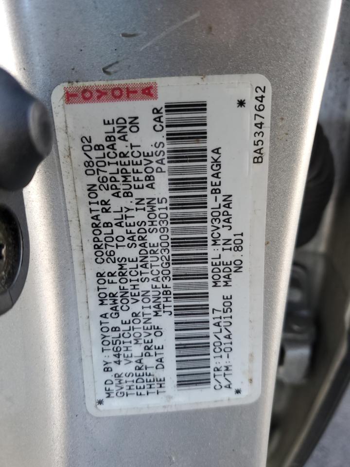 2002 LEXUS Es 300