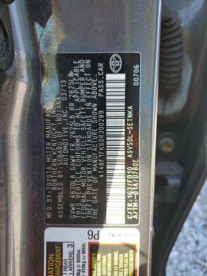 2013 TOYOTA CAMRY