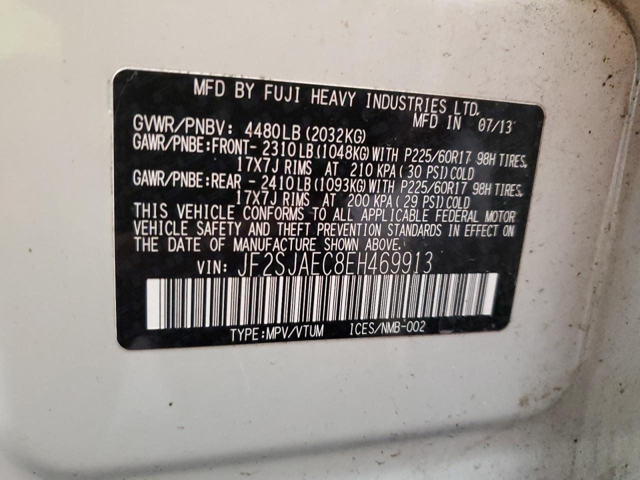 2014 SUBARU FORESTER