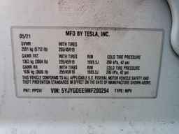 2021 TESLA MODEL Y