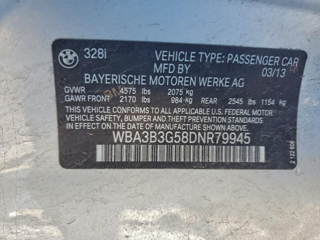 2013 BMW 3 SERIES