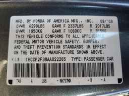 2010 HONDA ACCORD