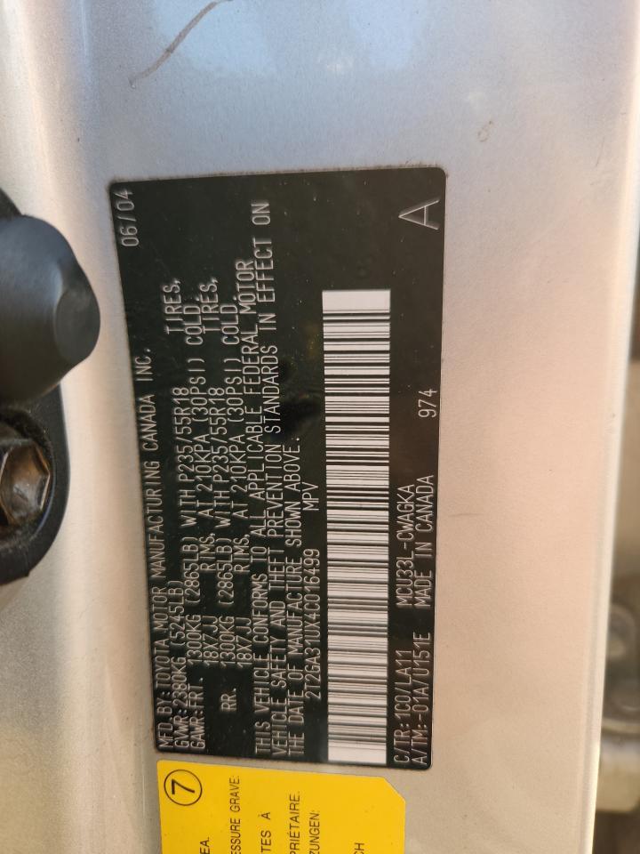 2004 LEXUS Rx 330