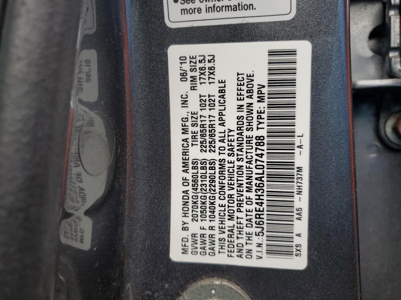 2010 HONDA CR-V