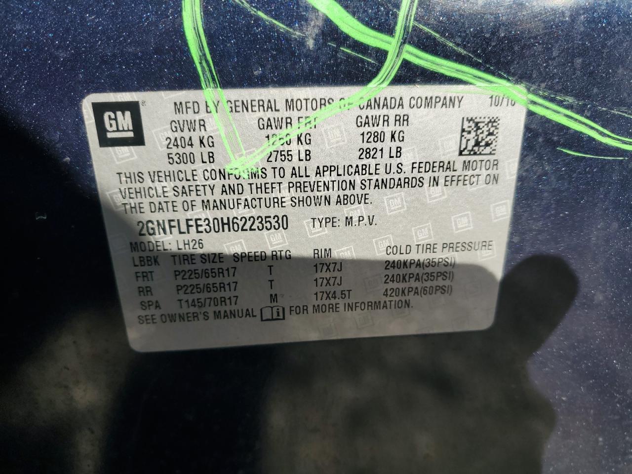 2017 CHEVROLET EQUINOX