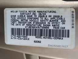 2003 TOYOTA CAMRY