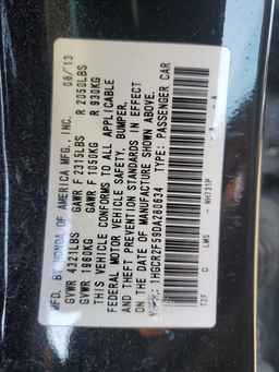 2013 HONDA ACCORD