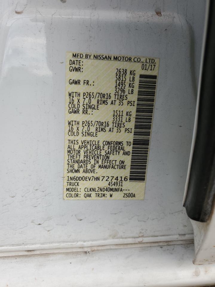 2017 NISSAN Frontier