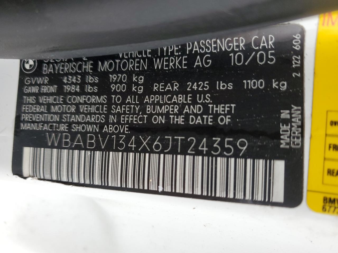 2006 BMW 3 SERIES