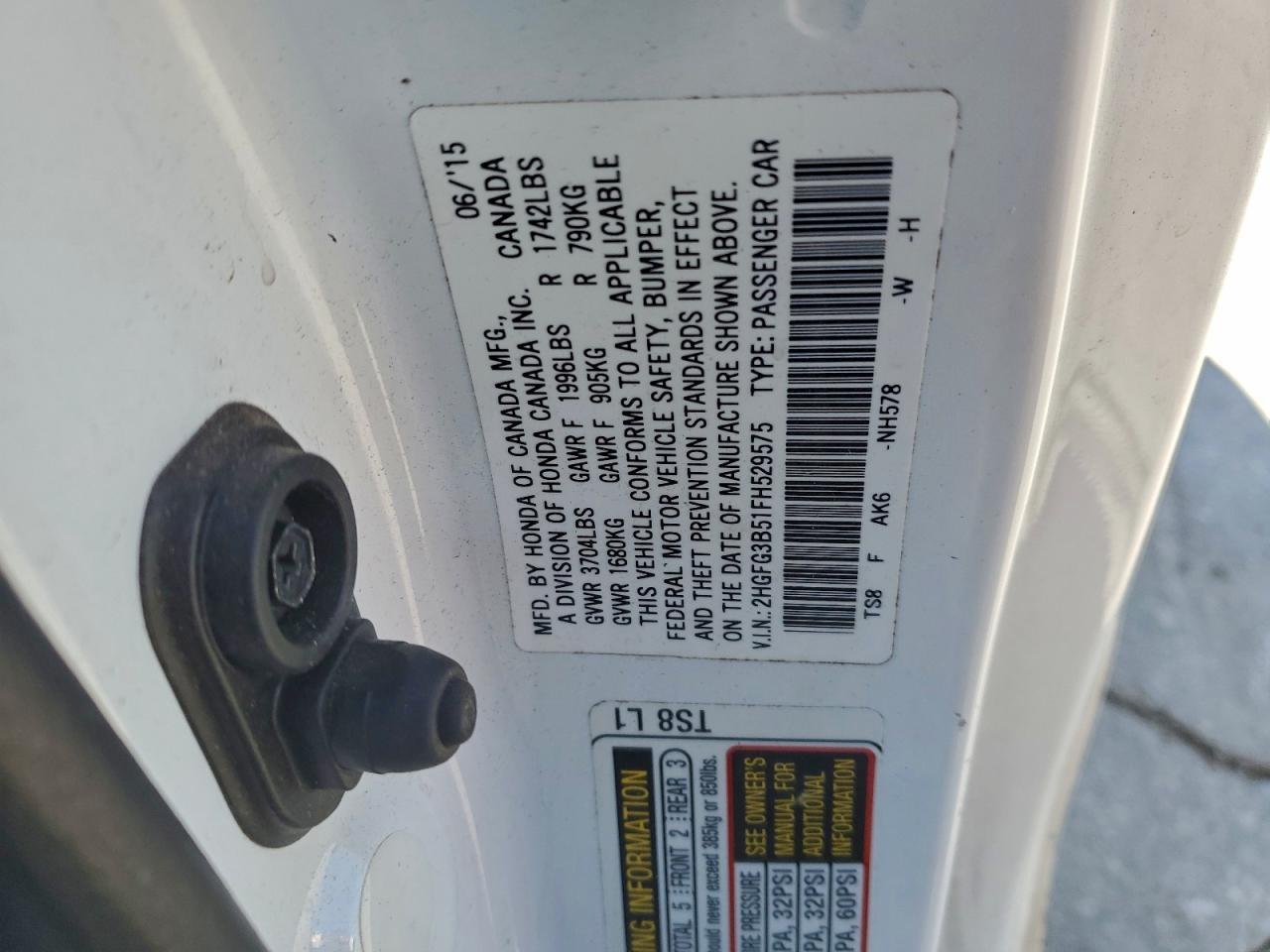 2015 HONDA CIVIC