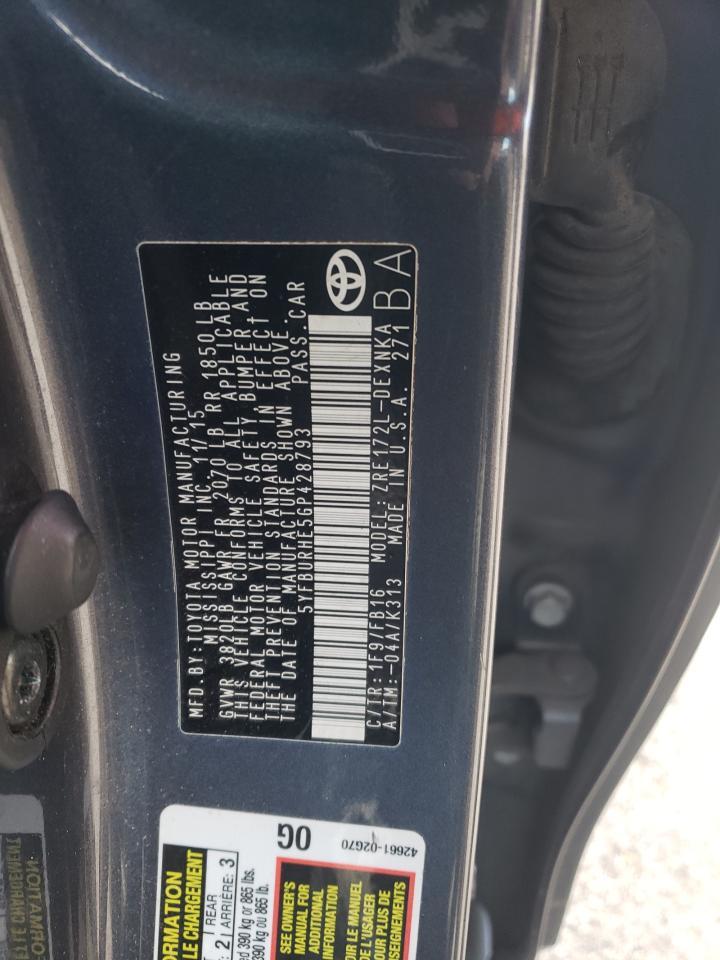 2016 TOYOTA COROLLA