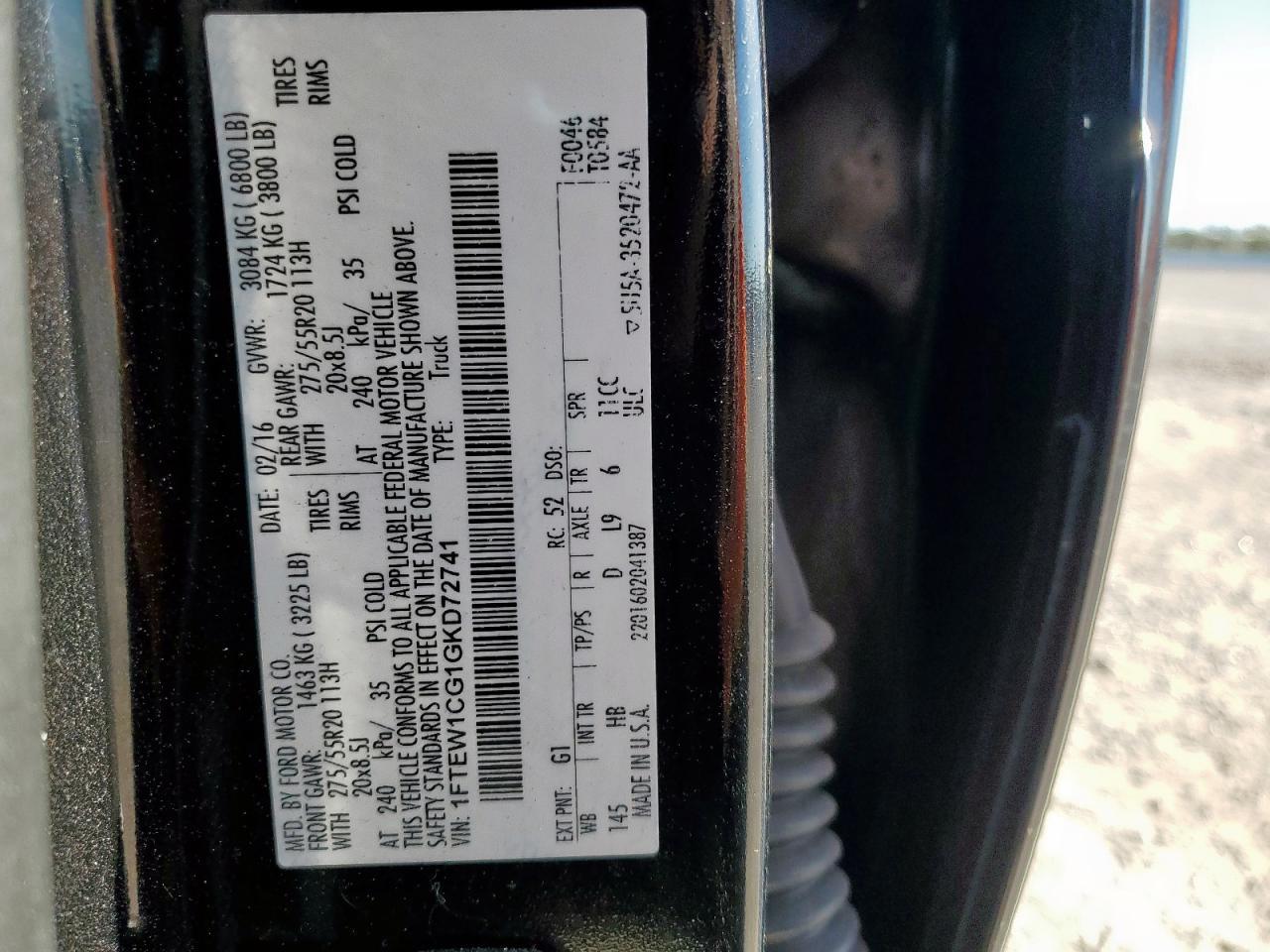 2016 FORD F-150