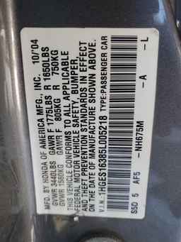 2005 HONDA CIVIC
