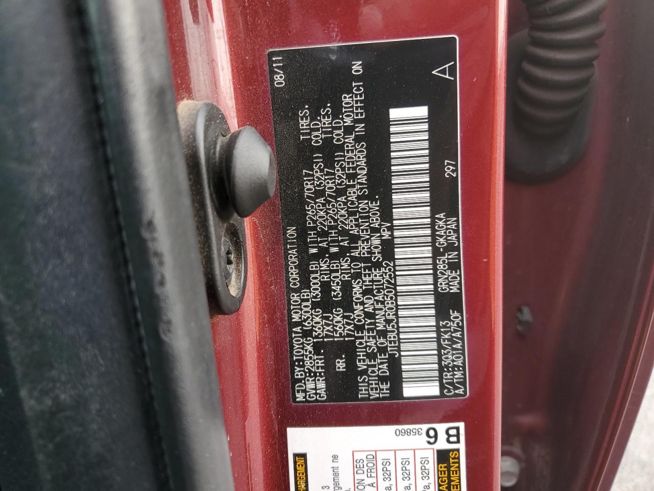 2011 TOYOTA 4Runner