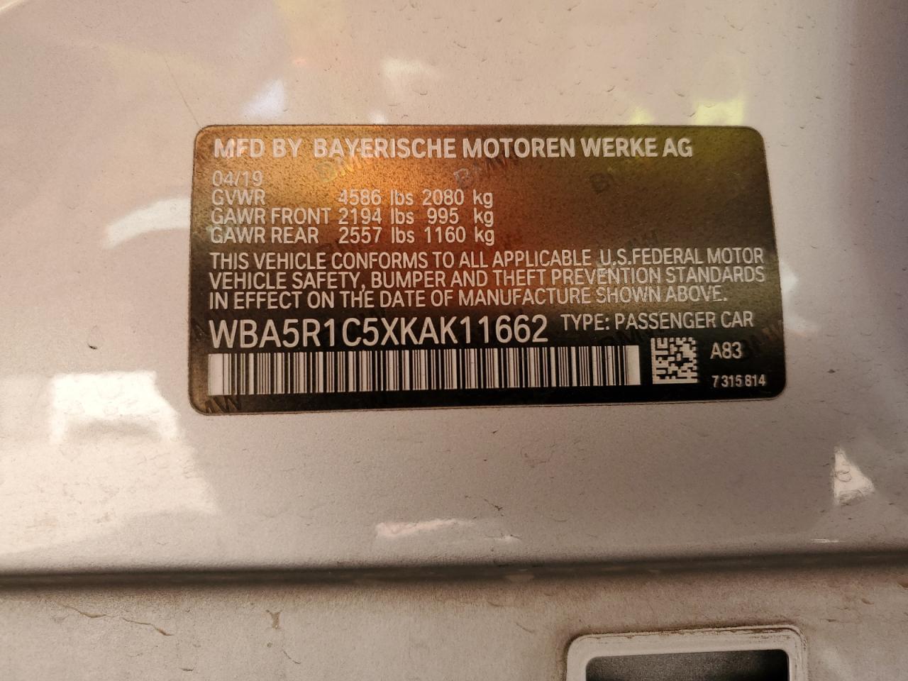 2019 BMW 3 SERIES
