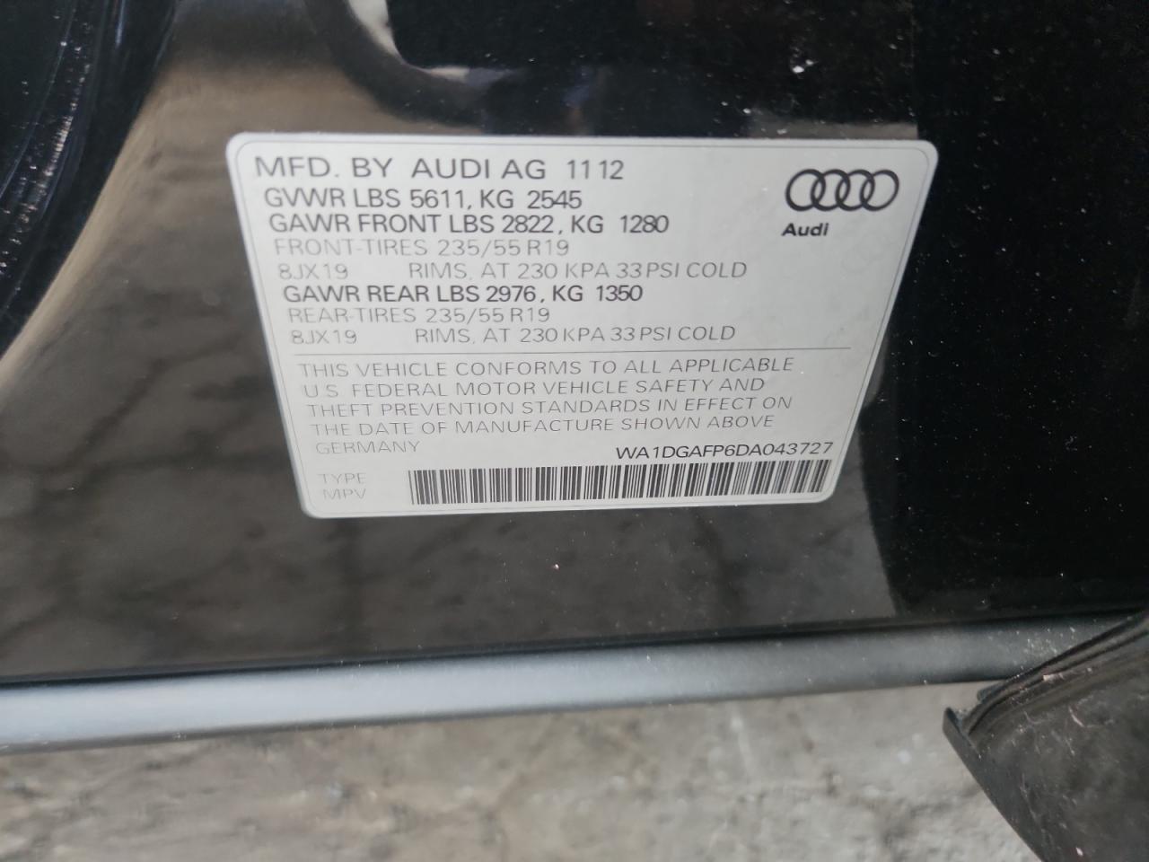 2013 AUDI Q5