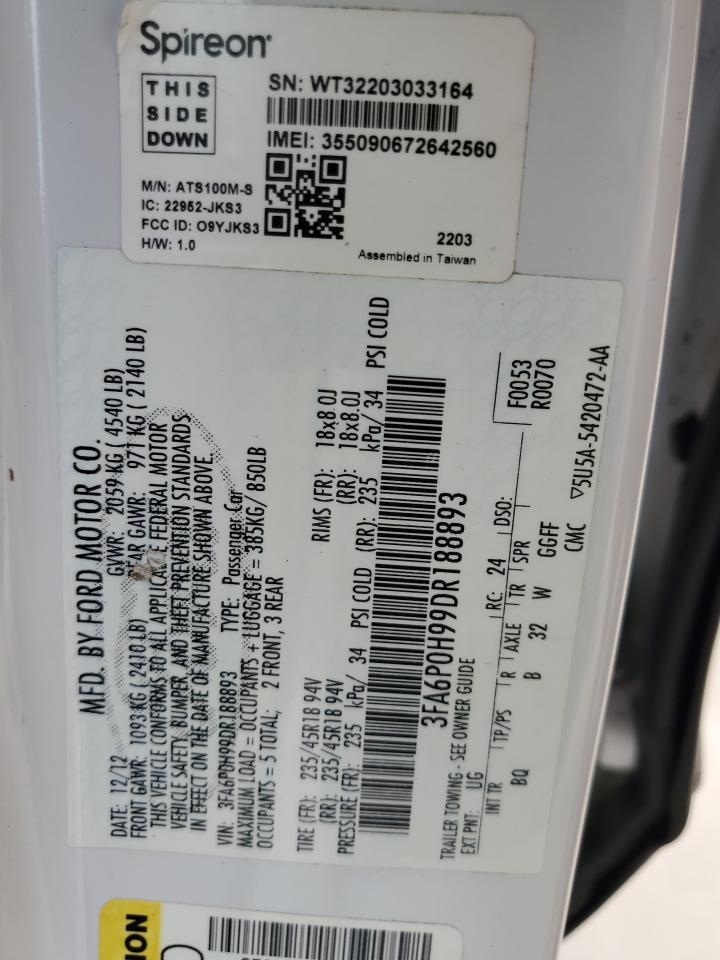 2013 FORD FUSION