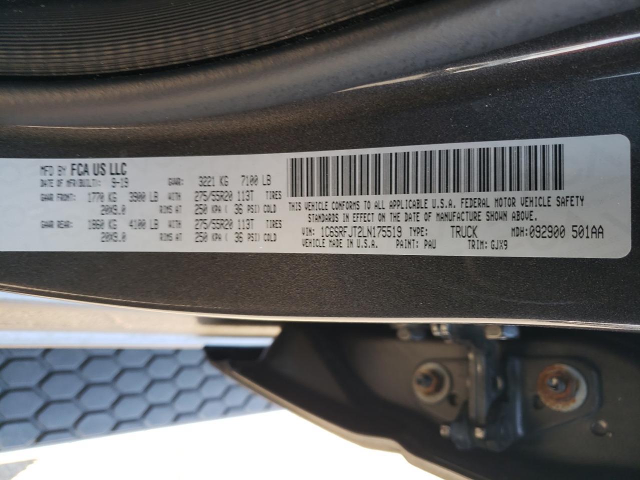 2020 RAM 1500