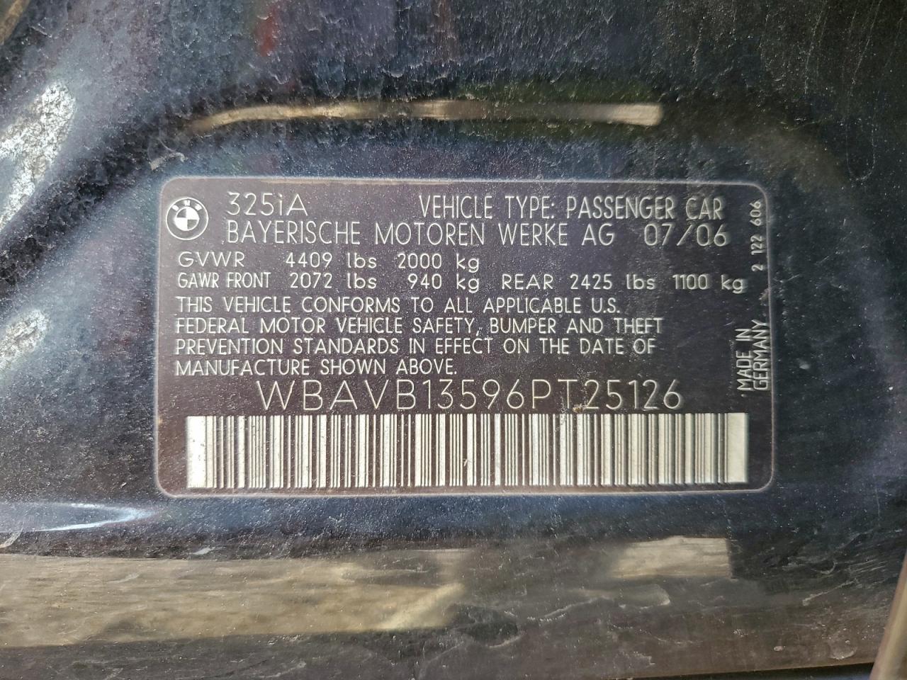 2006 BMW 3 SERIES