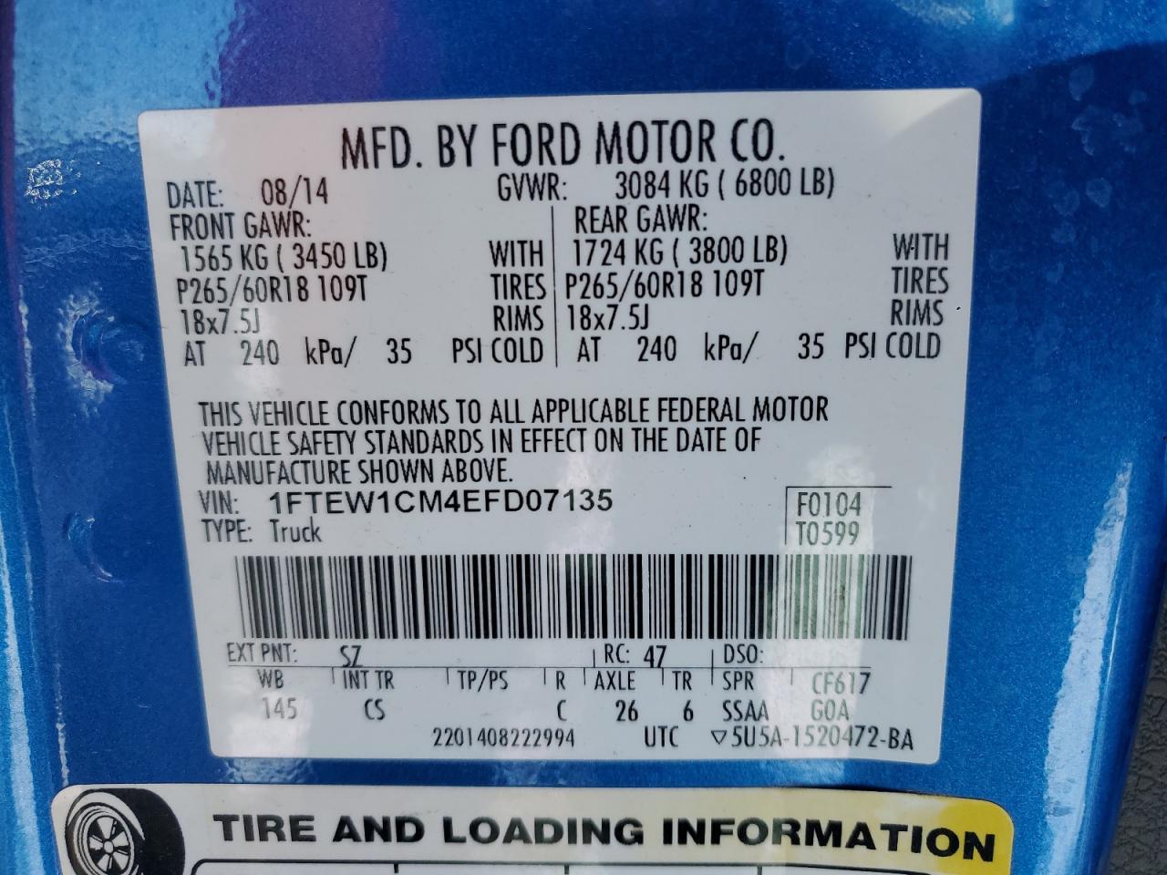 2014 FORD F-150