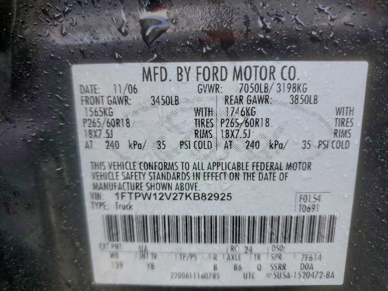 2007 FORD F-150