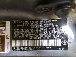 2012 TOYOTA CAMRY