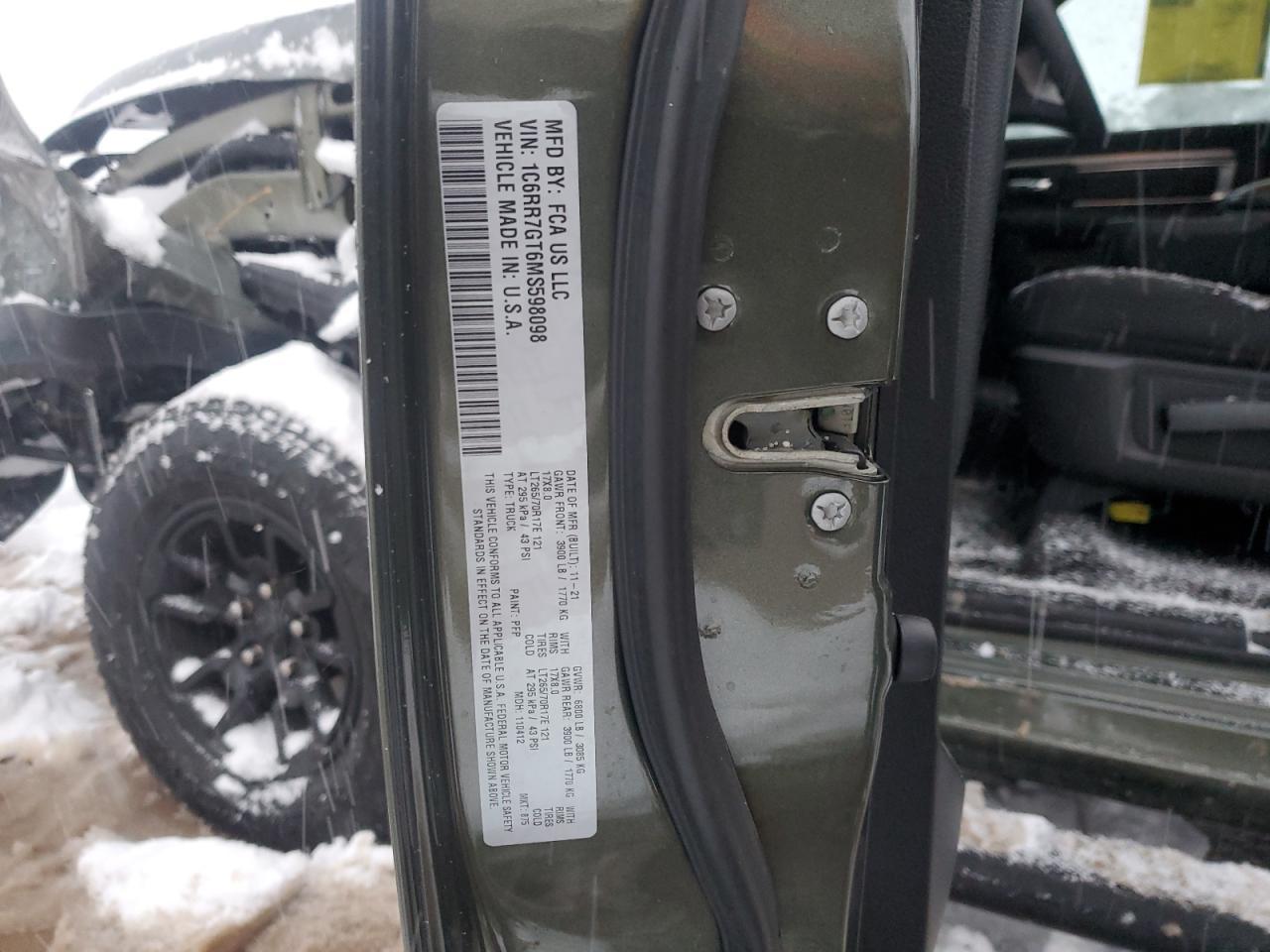 2021 RAM 1500