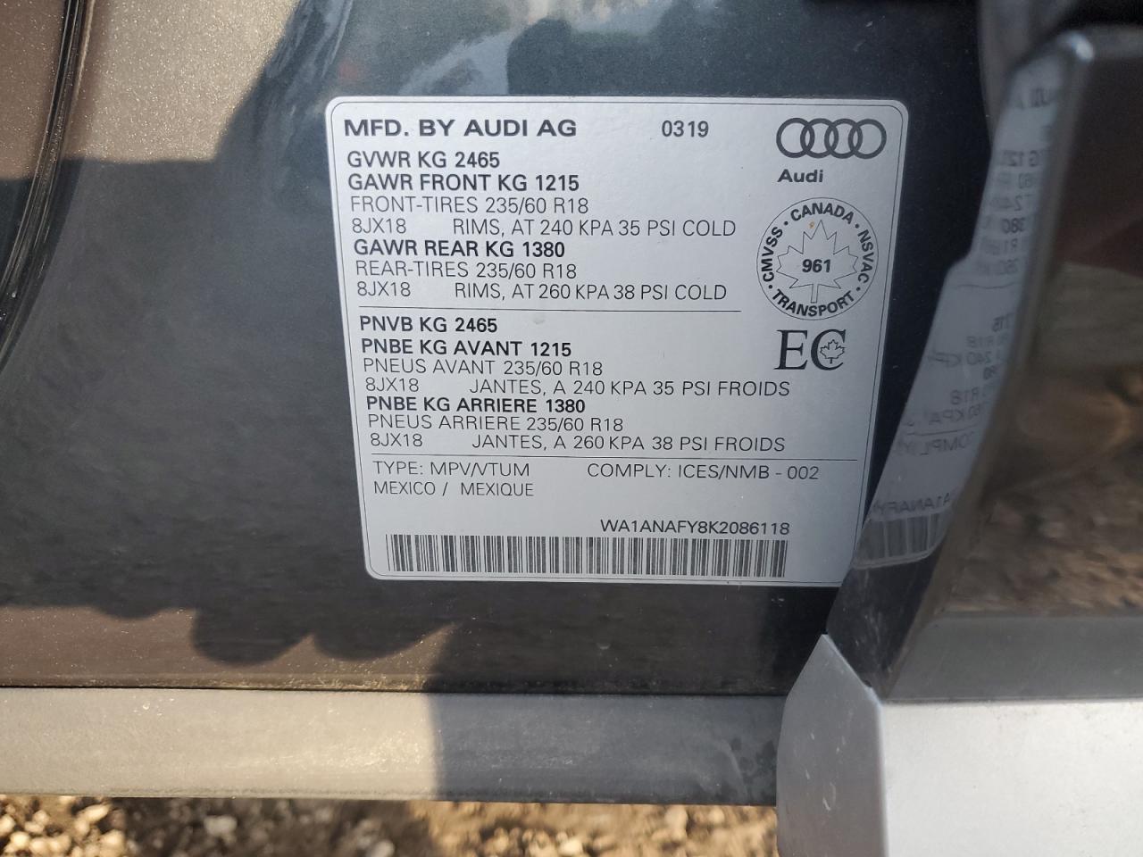 2019 AUDI Q5