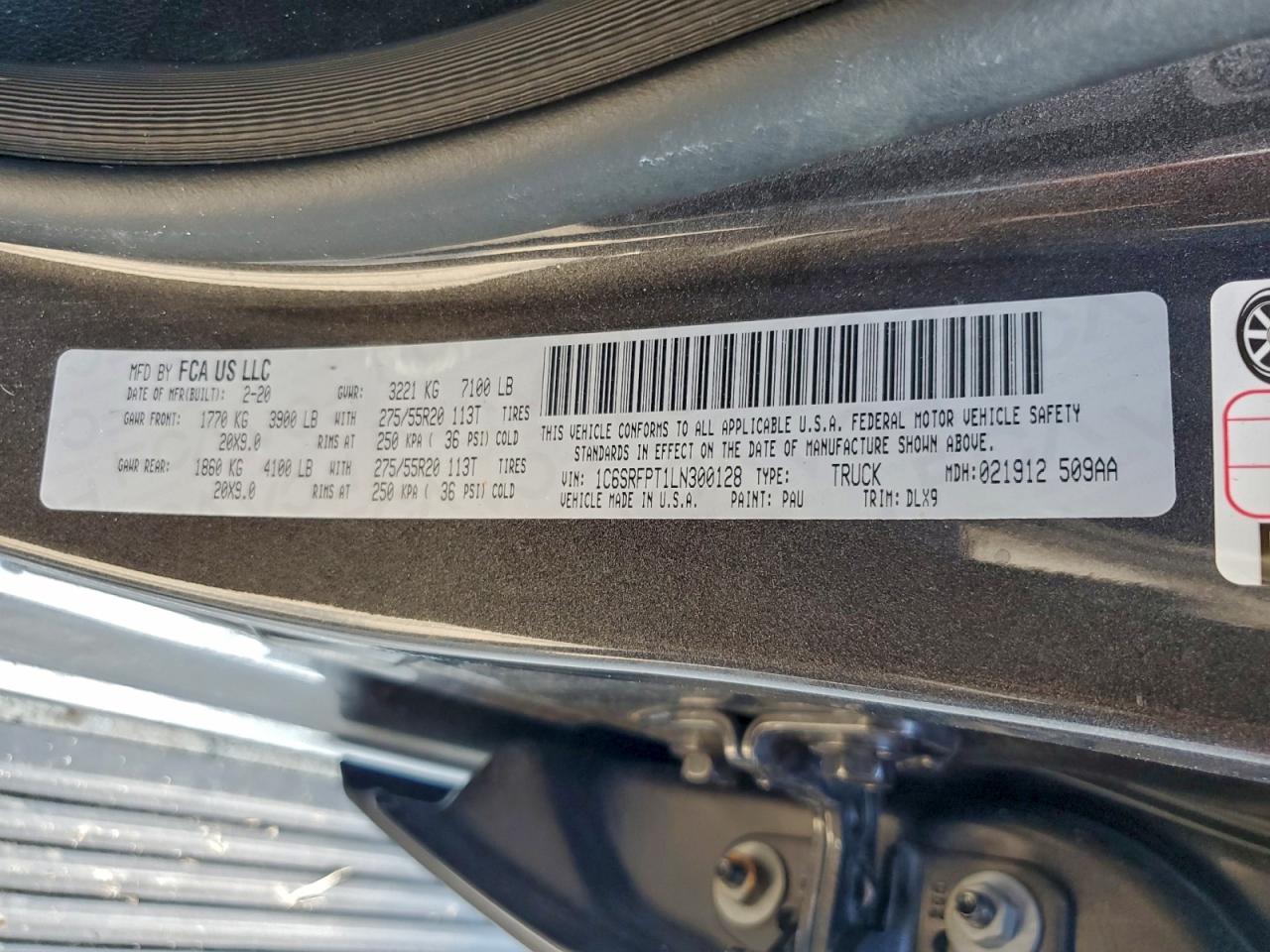 2020 RAM 1500