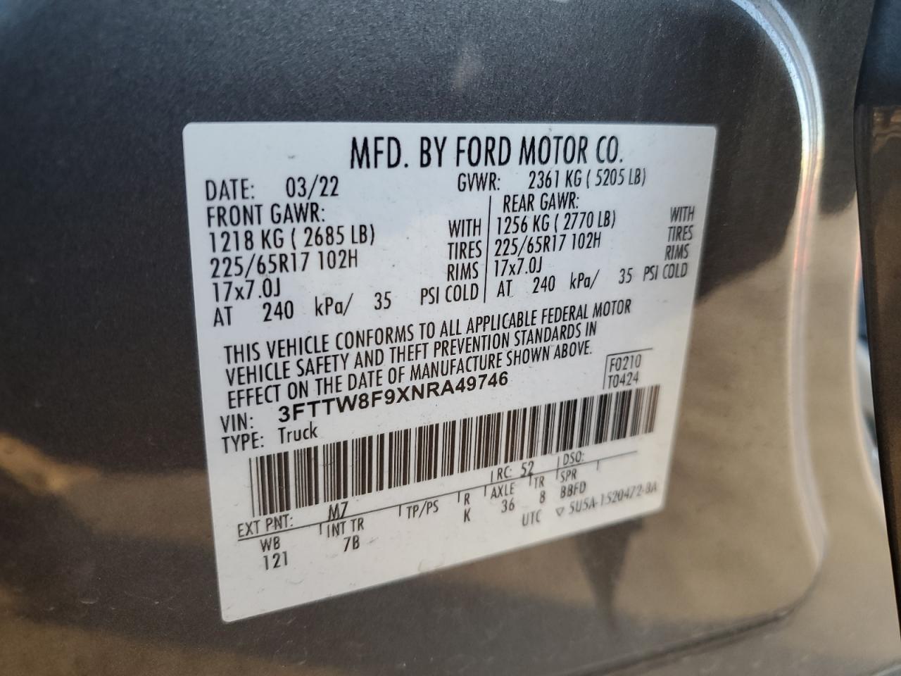 2022 FORD Maverick