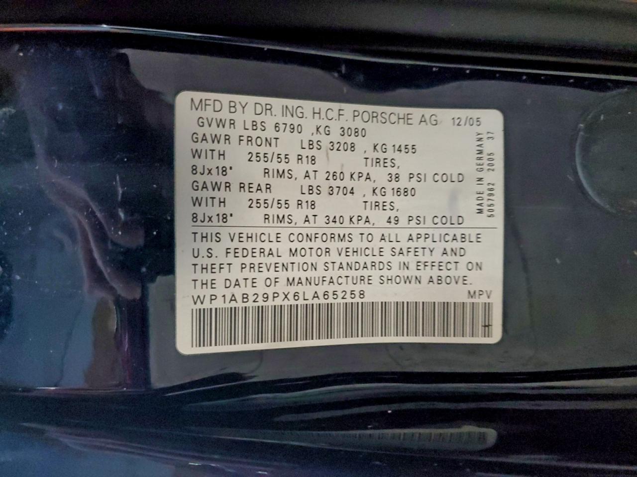 2006 PORSCHE CAYENNE