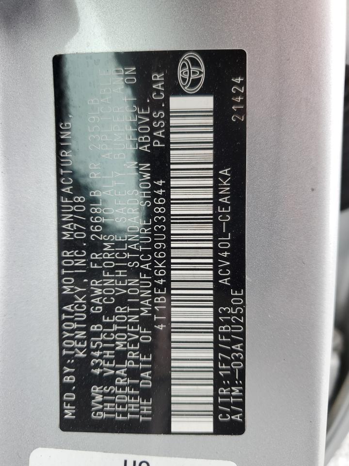 2009 TOYOTA CAMRY