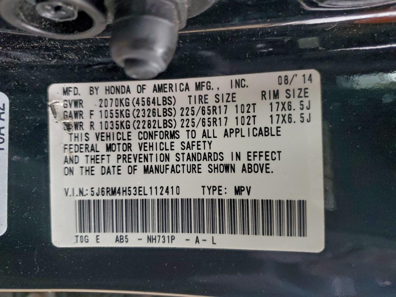 2014 HONDA CR-V