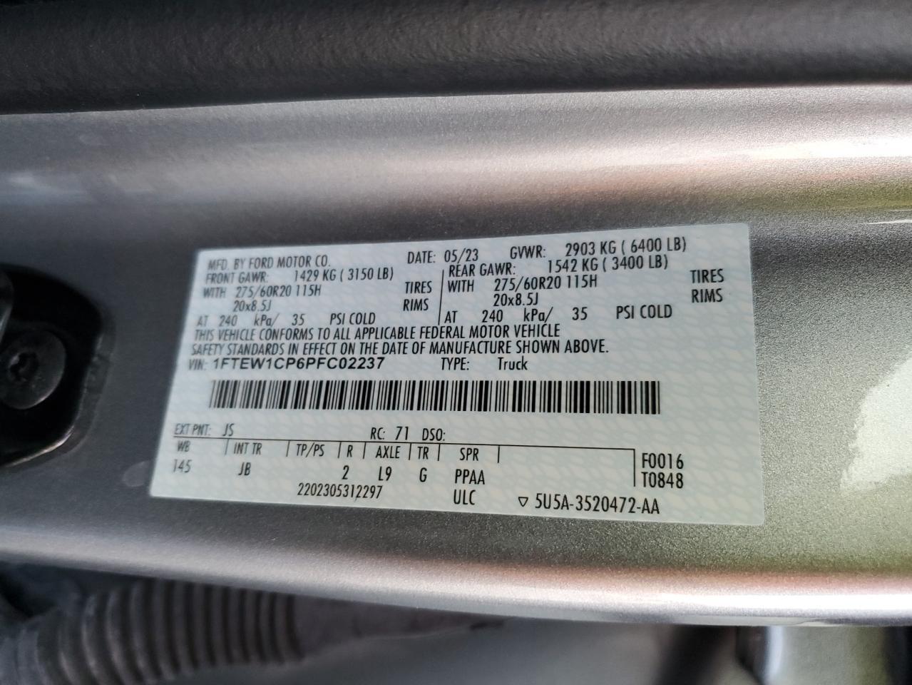 2023 FORD F-150
