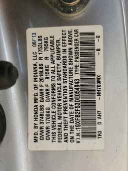 2013 HONDA CIVIC