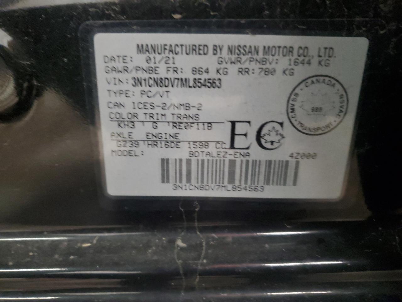 2021 NISSAN VERSA