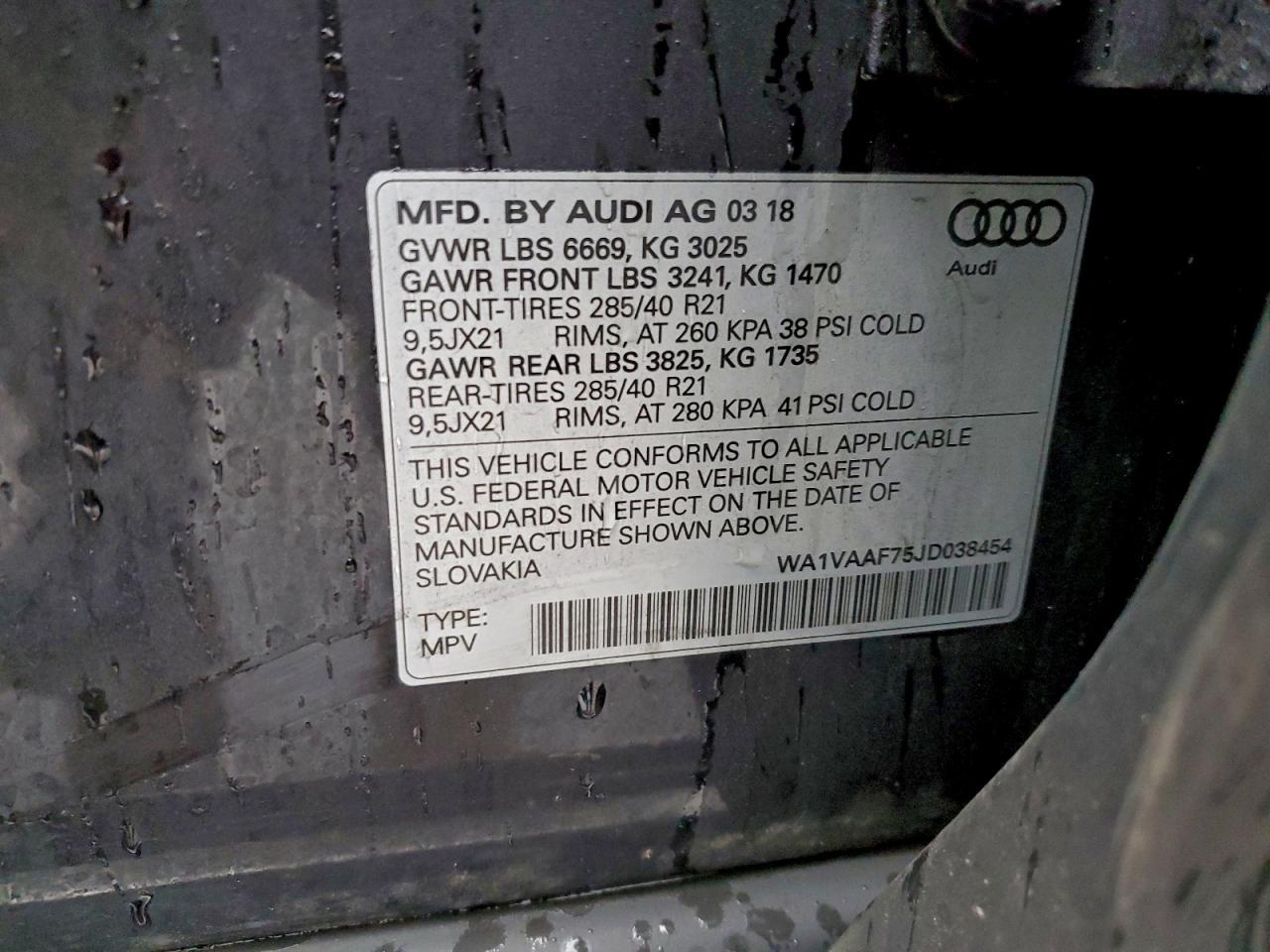 2018 AUDI Q7
