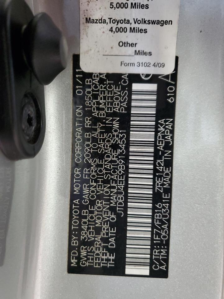 2011 TOYOTA COROLLA